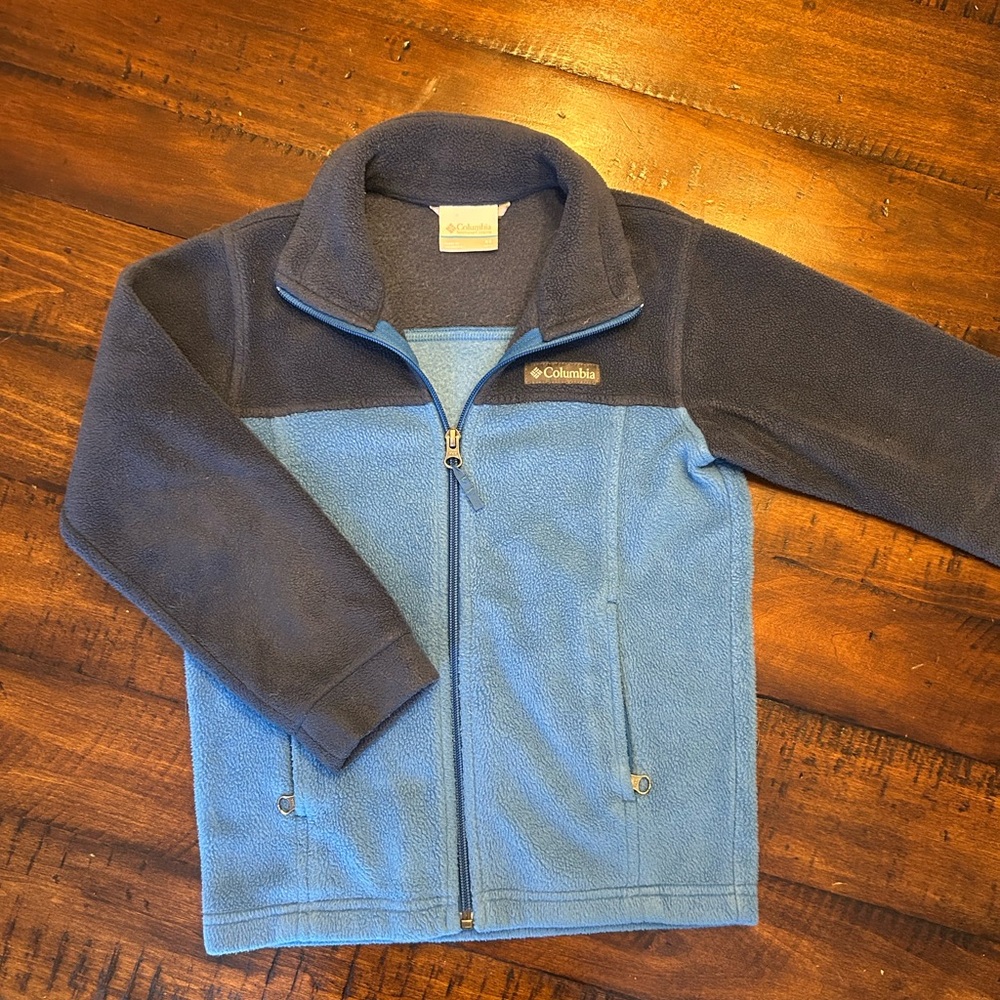 Columbia Navy and Sky Blue Fleece Jacket